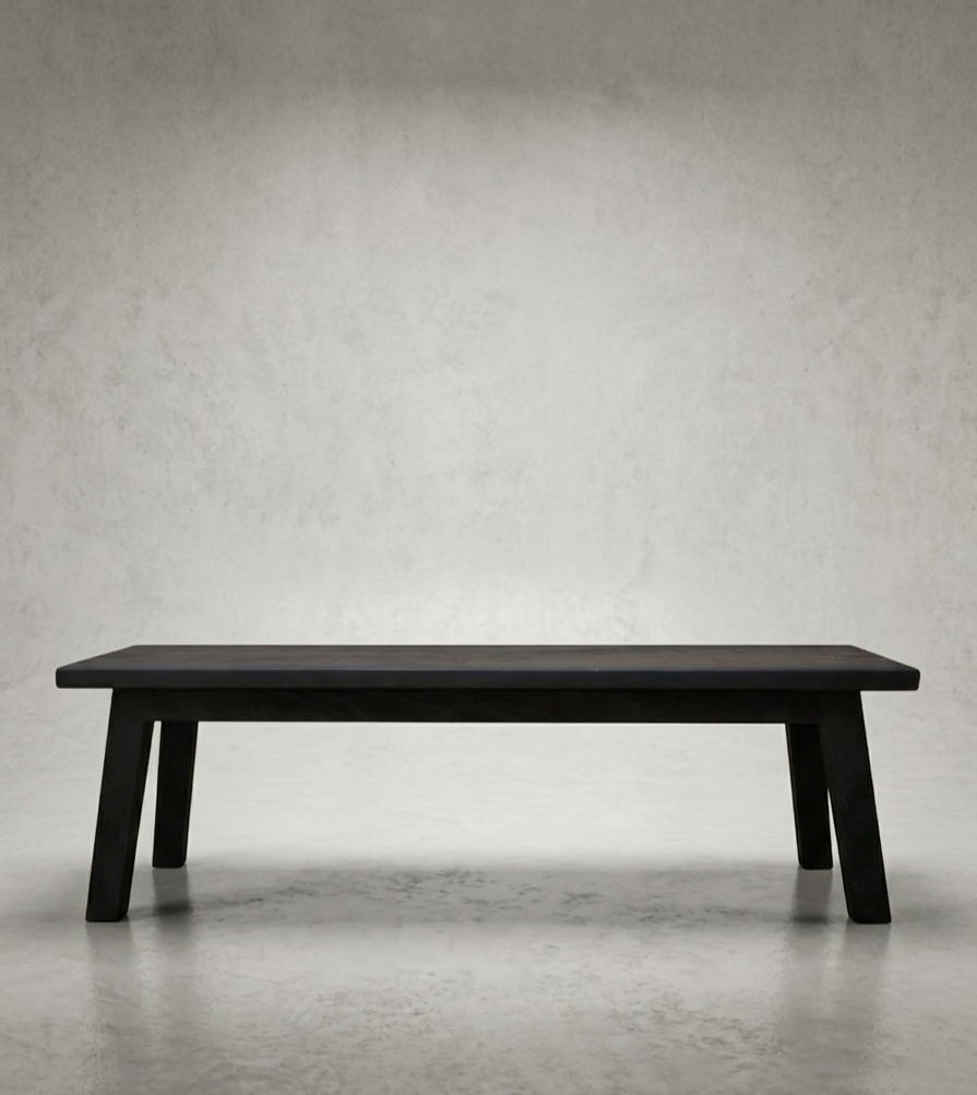 Banqueta Madera - Negro obsidiana